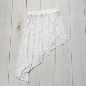Asymmetrical White Ballet Skirt